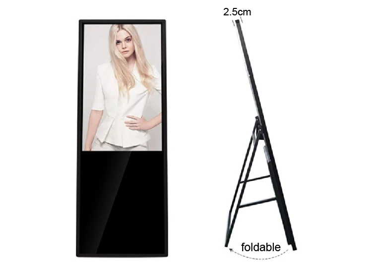 Hot Sale Black Digital Totem Advertising MUPi Touch Screen Kiosk Indoor/Outdoor LED LCD Screen Equipment for Shopping Mall