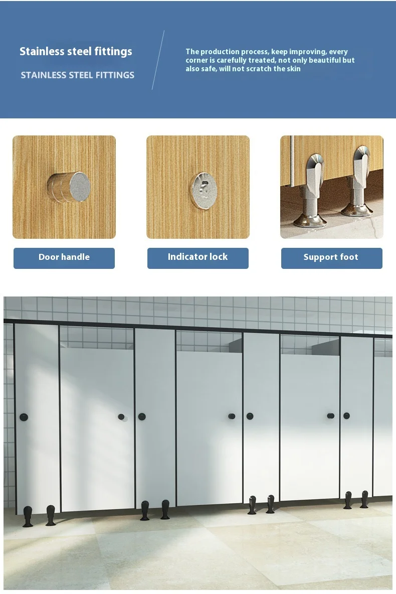 Modern Design Waterproof Powder Coated Steel Toilet Partition Hot ...