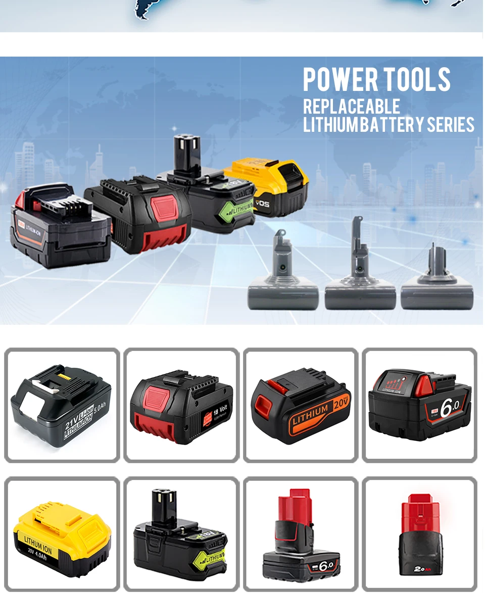 12v 2.5ah 12volt Max Lithiumion Battery Tool For Dewalt Power Tool