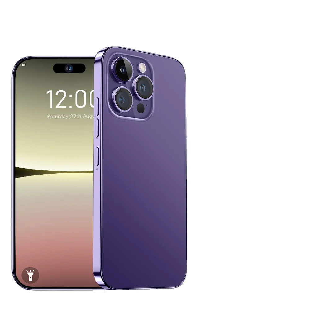 Bon Marché Beau Téléphone I4 Pro Max Téléphone Intelligent 128 Go 256 Go 512 Go 5g Double Sim
