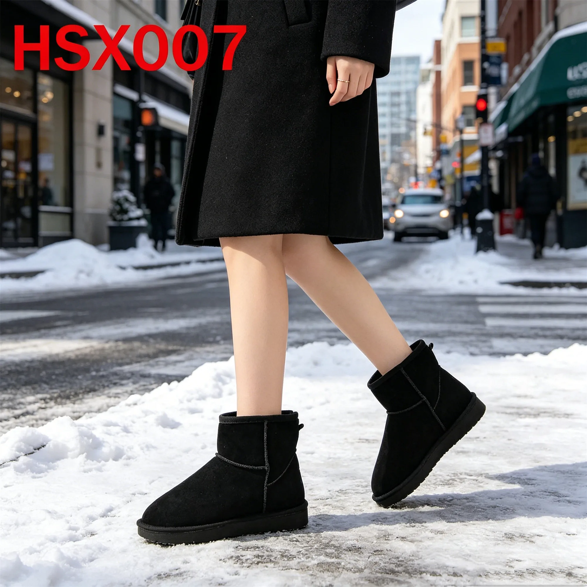ZYF,snowy Mountain Middle/high Cut Prevents Cold Drafts Snow Boots Winter Occasions Heat Retention Lady Winter Boots HSX007