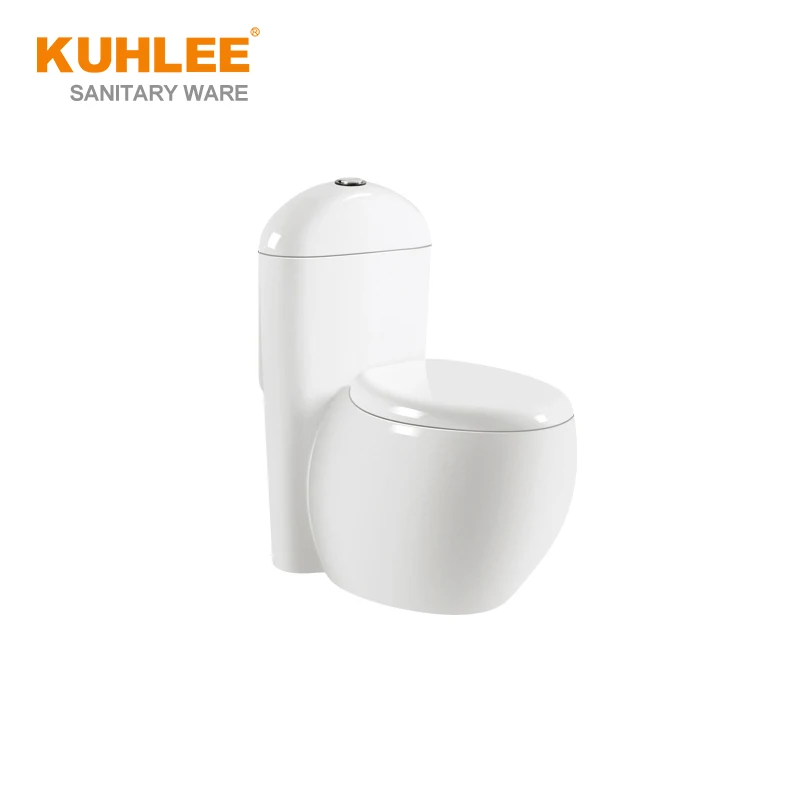 Egg Shape Sanitary Ware Suite White One Piece Toilet Bowl Bathroom Set With Bidet With Sink