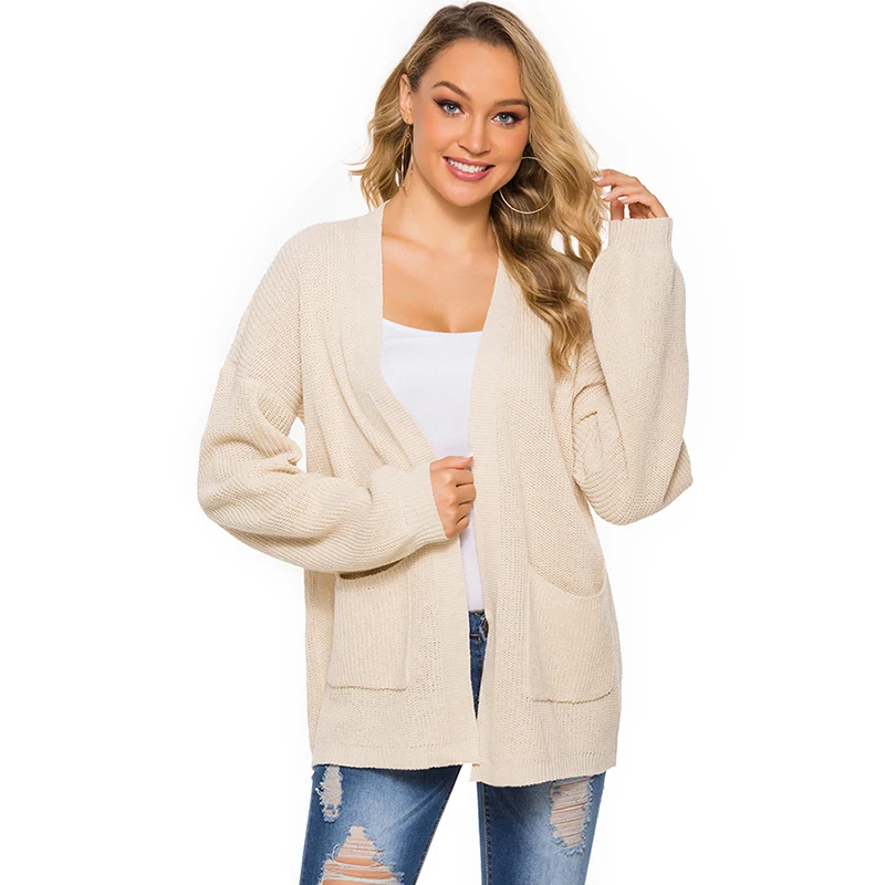 cardigan feminino gola v