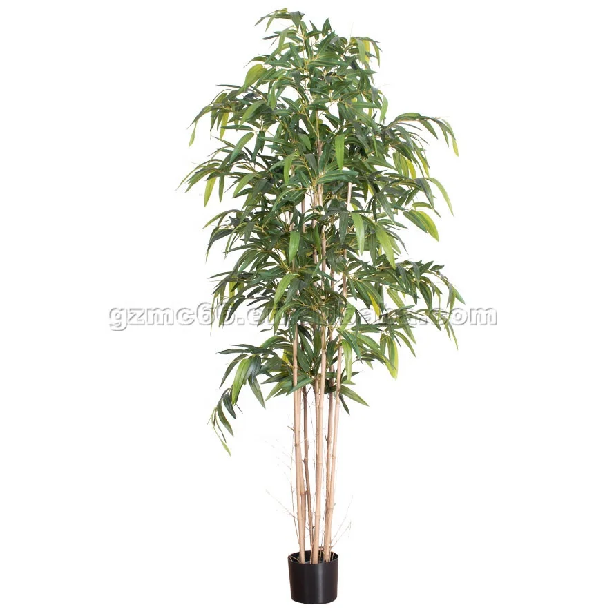 Artificial Bamboo Bonsai  Plants  Tree Artificial Plants Plastic Outdoor Artificial Bamboo Tree Silk Fence