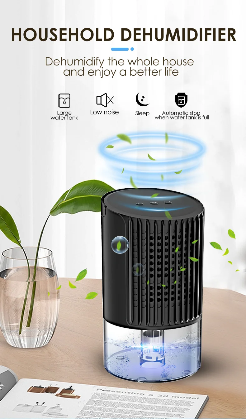Home Dehumidifier Electric Mini Moisture Mover Air Grow Room