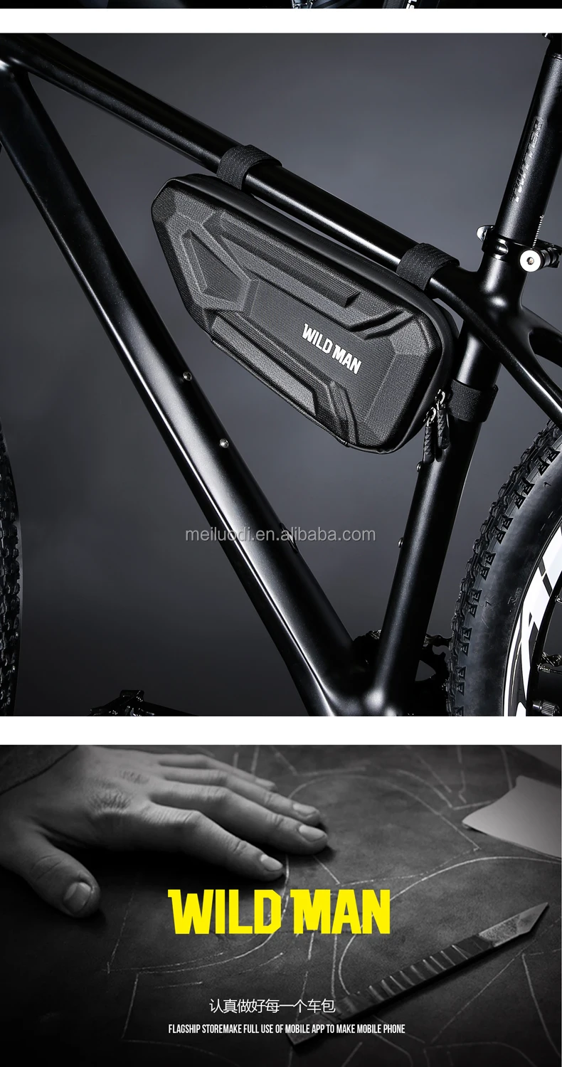 Wild Man Xt4 1.5l Waterproof Mountain Road Bike Top Tube Cycling Pouch Bicycle Triangle Frame