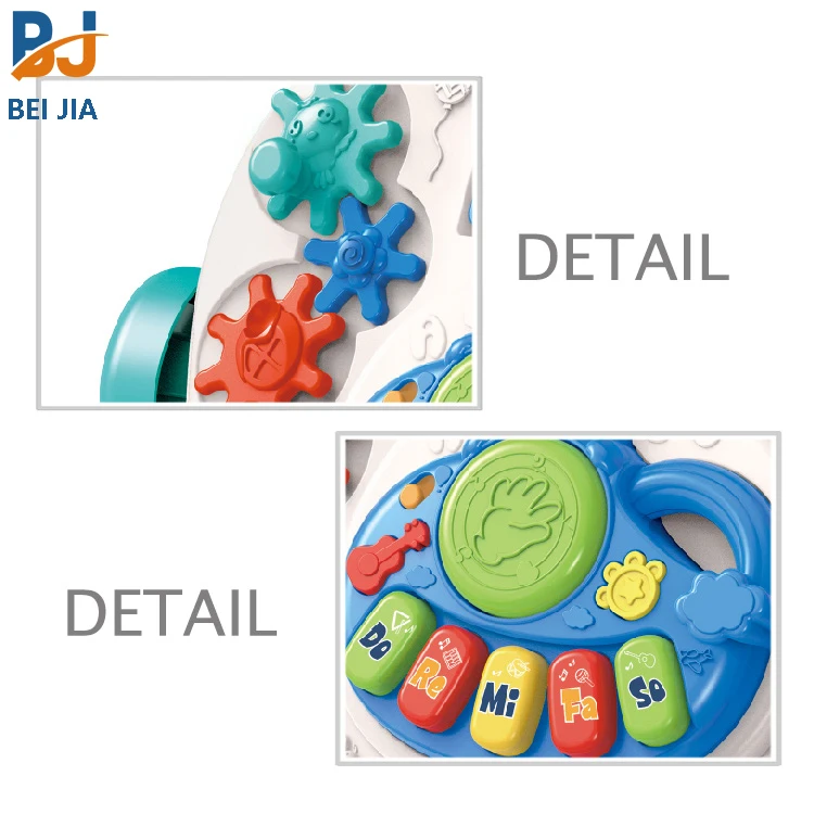 Multifunction toddler push stroller car walking toys with drawing board musical activity center baby learning walker