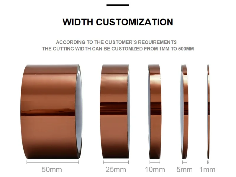 Heat Resistant High Temperature Kaptone Polyimide Self Adhesive Tape Heat Resistant Insulation Kaptone Film No Adhesive manufacture