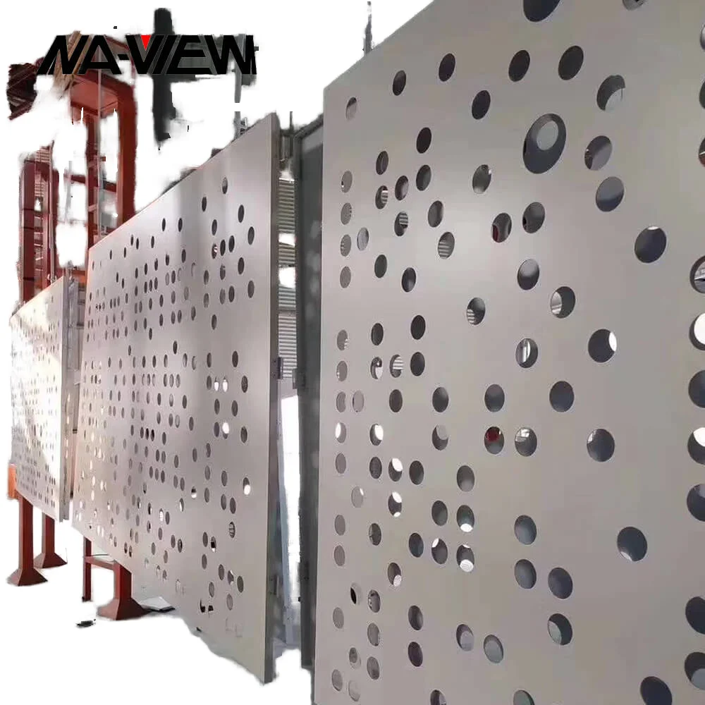 Perforated Metal Acoustic Powder Coated Sheet Laser Cutting