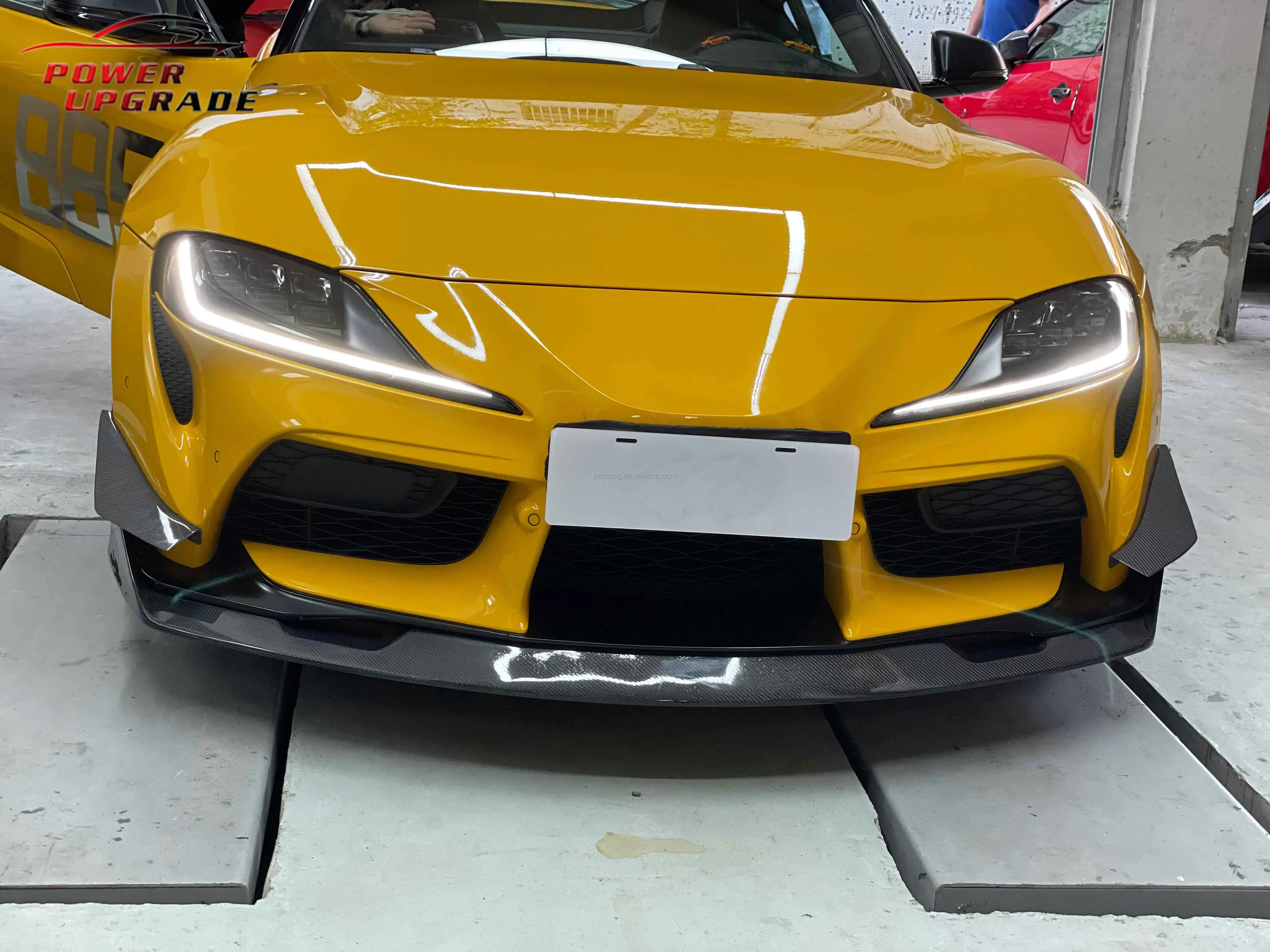 For Toyota Supra A90 A91 Mk5 Carbon Fiber Var Style Front Bumper Lip ...