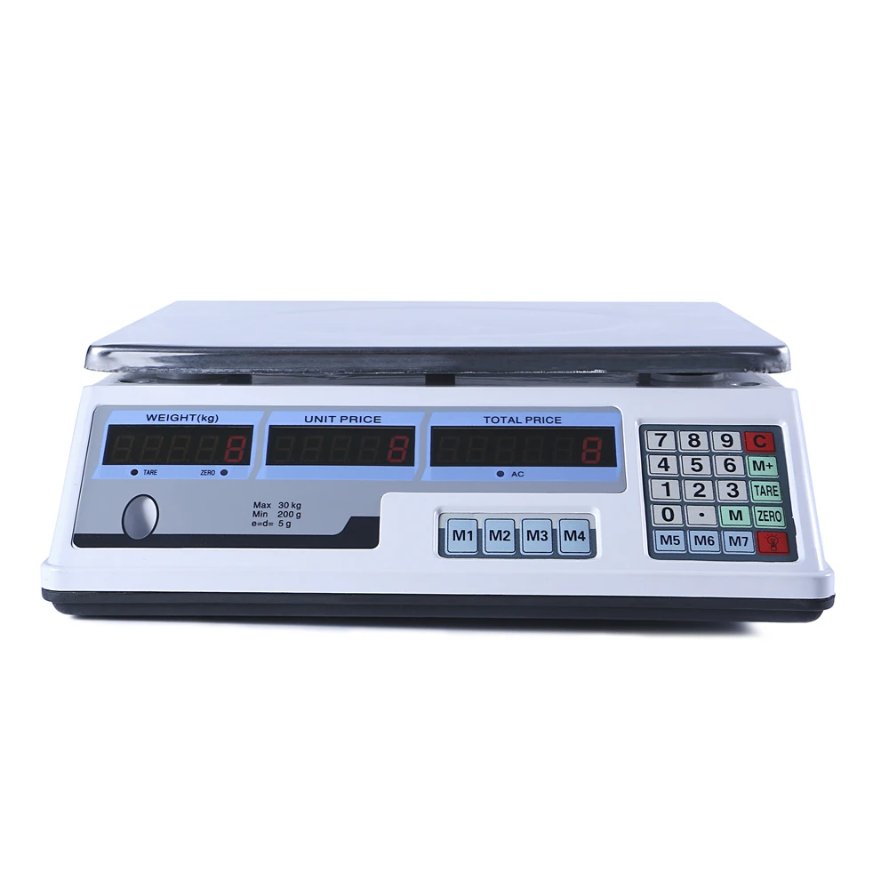 30kg 5g Smart Price Computing Fish Weighing Scale Multifunctional Electronic Scale