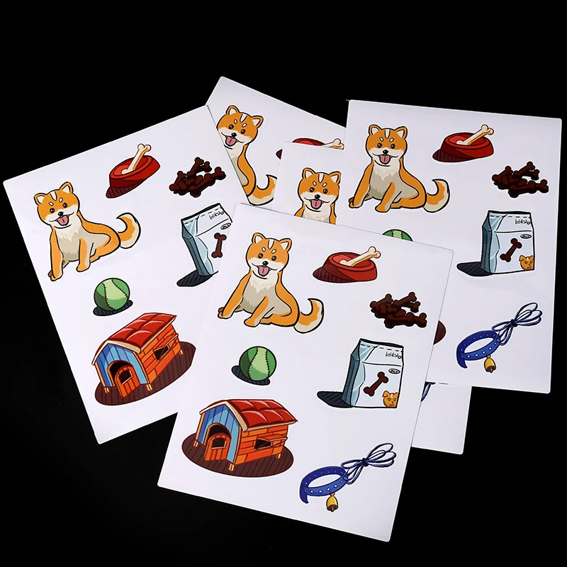 Vograce Custom Vinyl Sticker Anime Self Adhesive Pvc White Full Page Vinyl Sticker Sheet