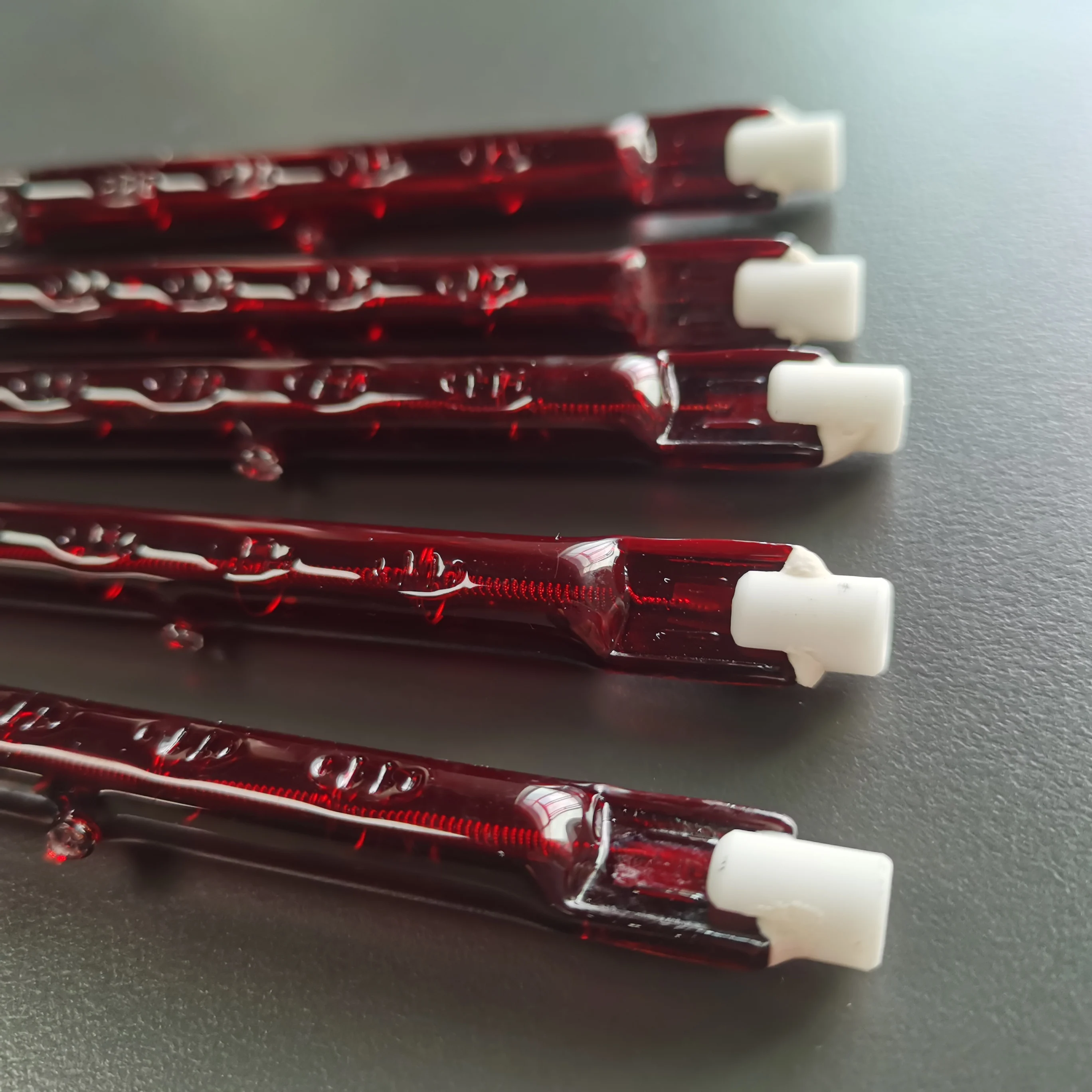 R7S J118 300w Ruby Infrared HalogenLamp Glass Quartz Infrared Heating Lamp