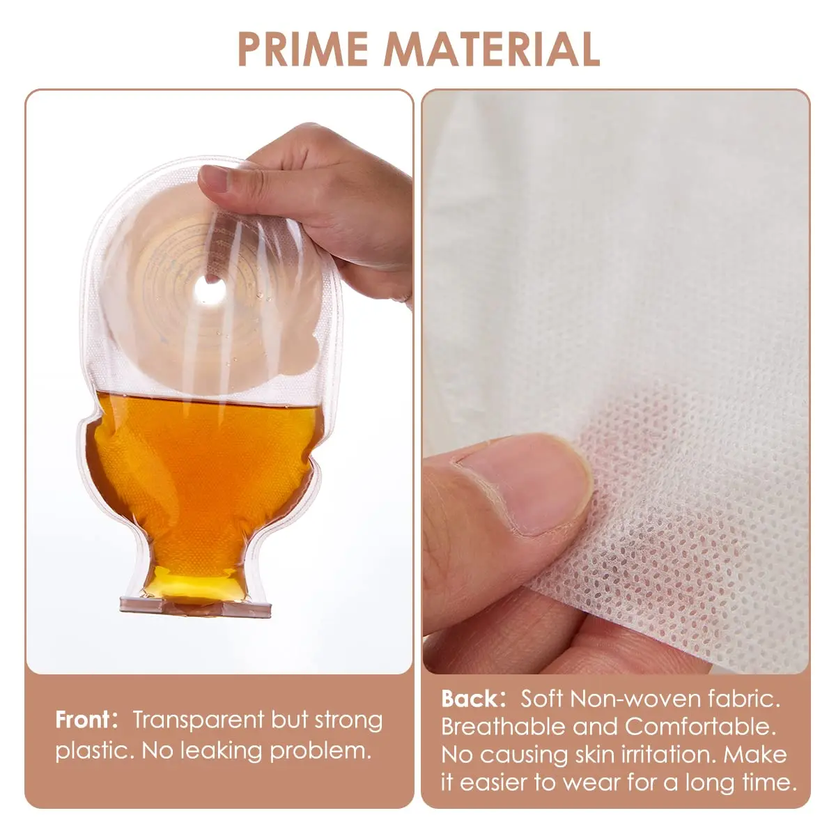 Colostomy Bags Reusable Drainable Opaque Ostomy Bags Durable One Piece