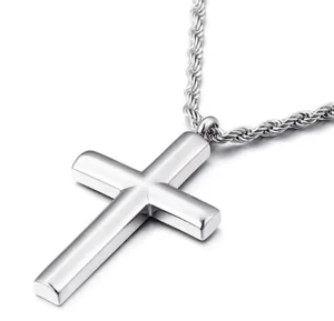 Fashion Jewelry 2021 Cross Necklace Men Necklace Stainless Steel