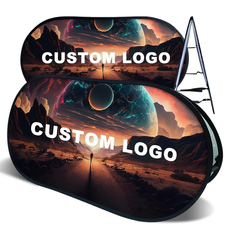 Factory Fabric Made Horizontal  Advertising Pop up Banner Custom Event Pop up Pop Out Banner