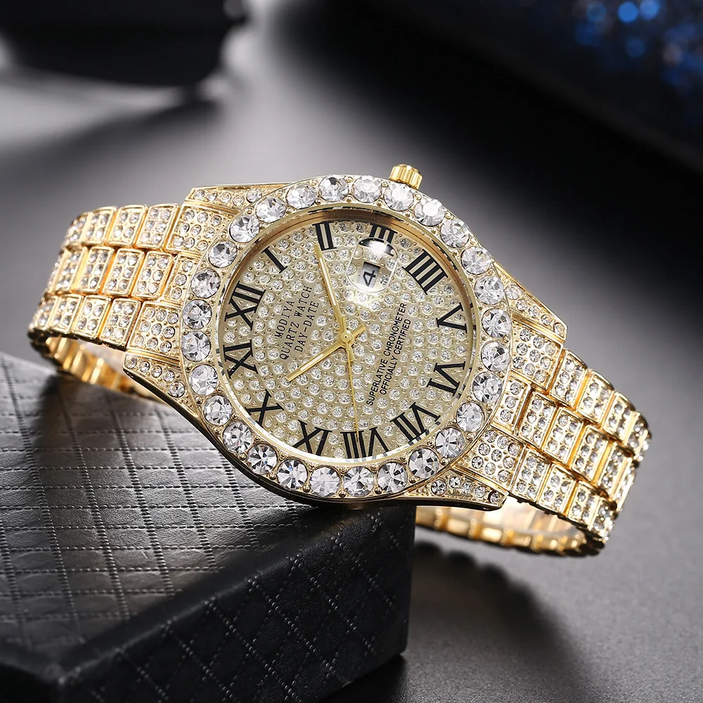 Luxury Unisex Quartz Rhinestone Watch