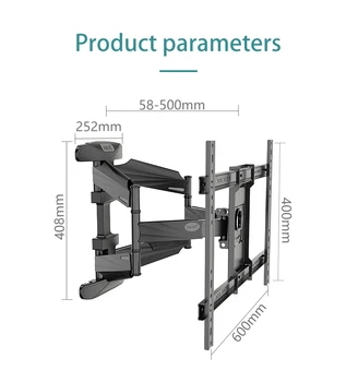 KALOC KLC S8 ブラケット 85インチテレビ対応 フルモーション壁掛け