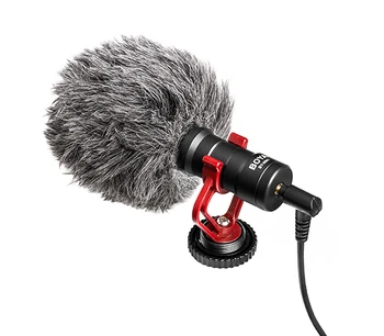 BOYA by MM1 on Camera Shotgun Video Microphone Mini Recording Vlogging Mic for DSLR Camera iPhone Android Smartphone Mac Tablet