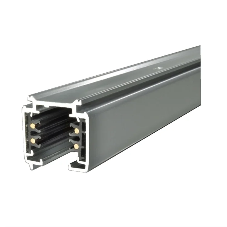 
 POWERGEAR PRO-0410 3 контура трек системы поверхностного монтажа трек высокого качества алюминиевый 4 провода ботинки черного, белого, серого цветов, led легкий Железнодорожный транспорт  