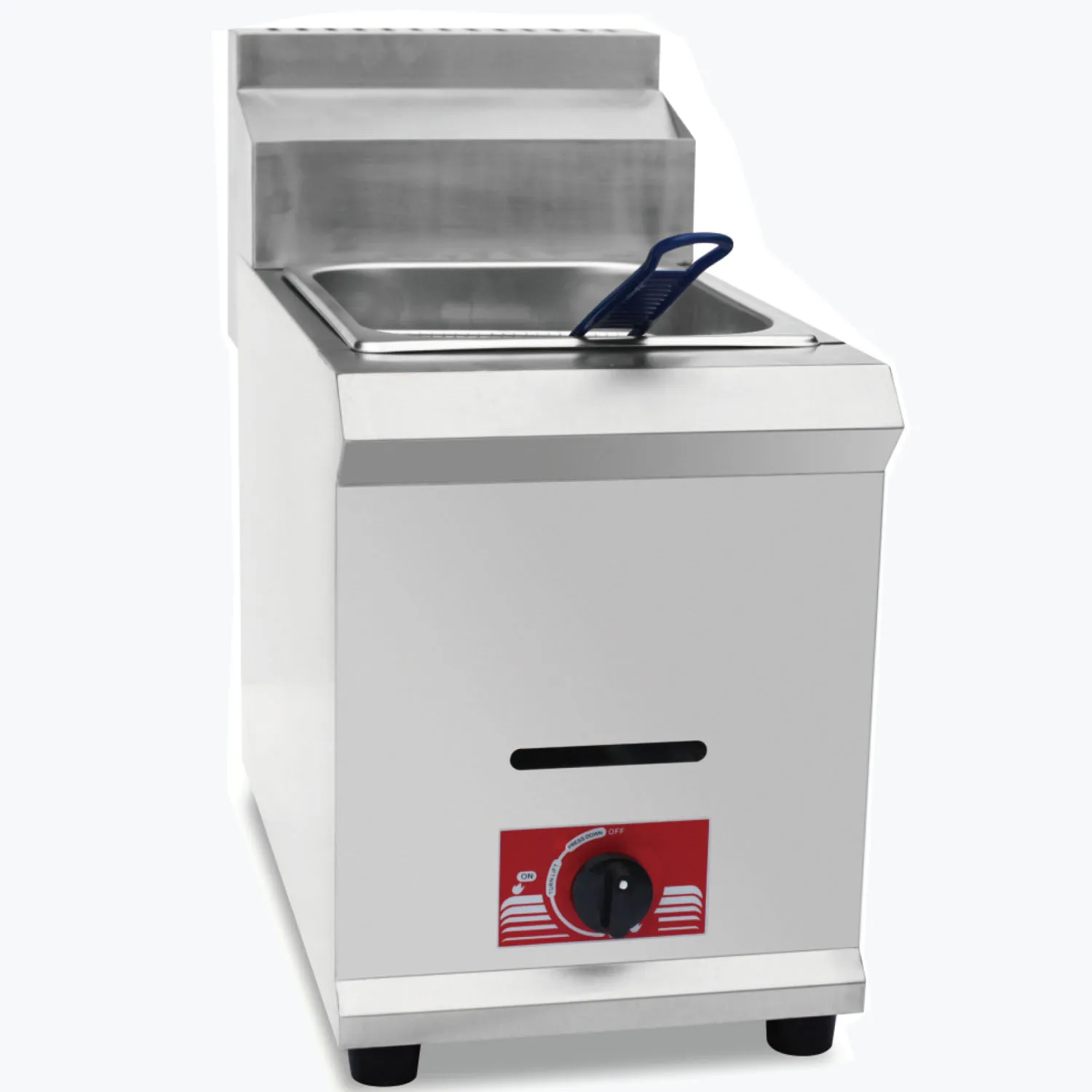 Hot Sale Commercial Stainless Steel Single Tank Churros Burners LPG Gas Chip Deep Fryer Machine