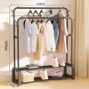 Black double pole double layer 110cm