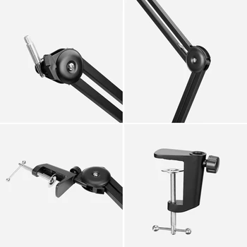 BOYA Microphone Arm Stand Aluminum Alloy BY-BA20 Desktop Microphones for Camera Podcasts Streaming detail image