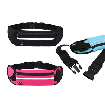 Wholesale Neoprene Waterproof Fitness Fanny Pack Elastic Running Belt Sports Waist Bag With Bottle Holder