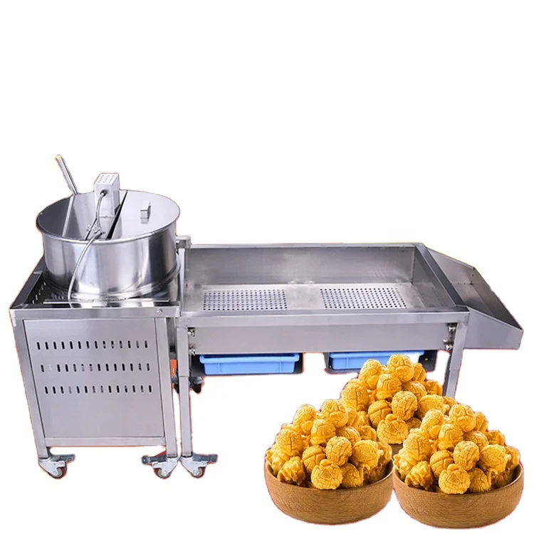 Новый дизайн высококачественная ручная машина для приготовления попкорна из нержавеющей стали для газового отопления цена попкорна для продажи