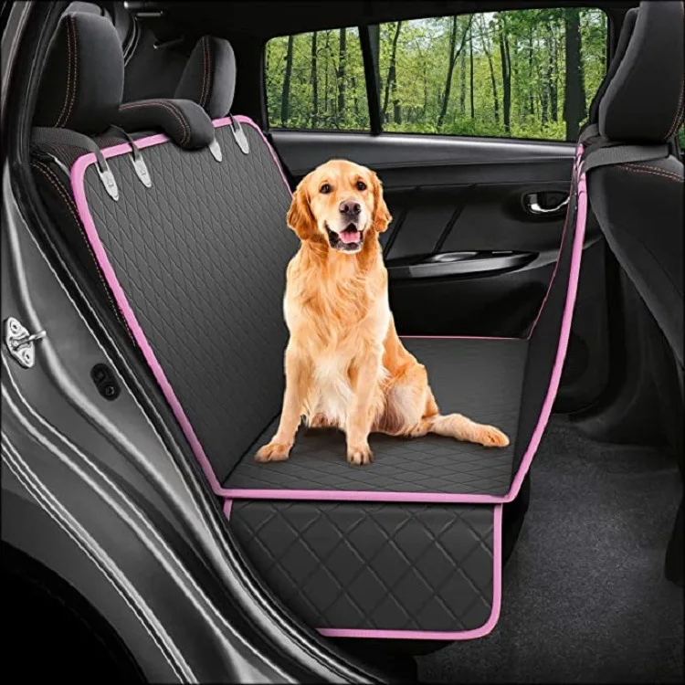 Hot Selling Waterproof High Resistant Oxford PVC Waterproof Bottom Travel Pet Dog Car Back Seat Cover for Pets Waterproof manufacture