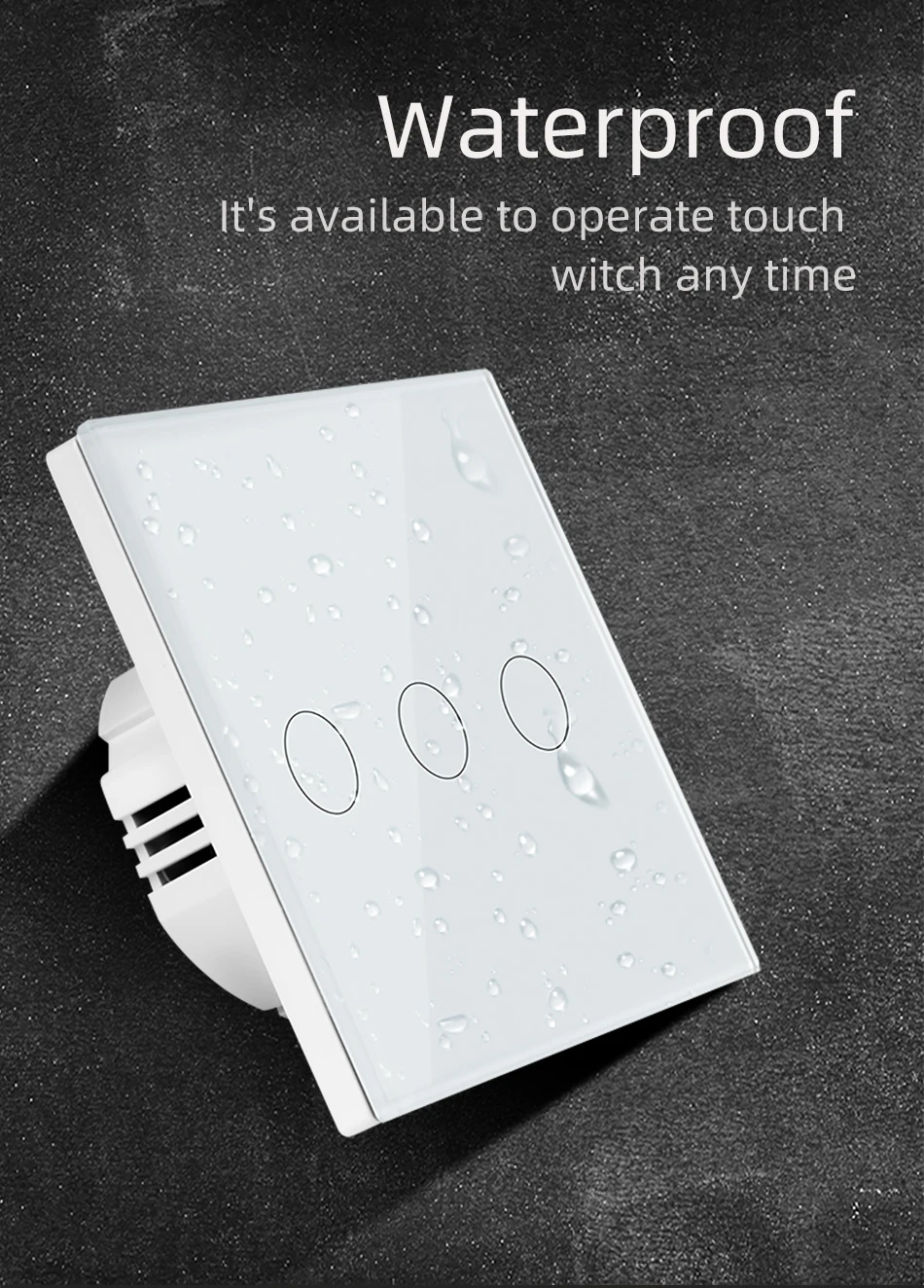 European Standard Series Zigbee Smart Switch Zibee 3.0 Alexa Google ...