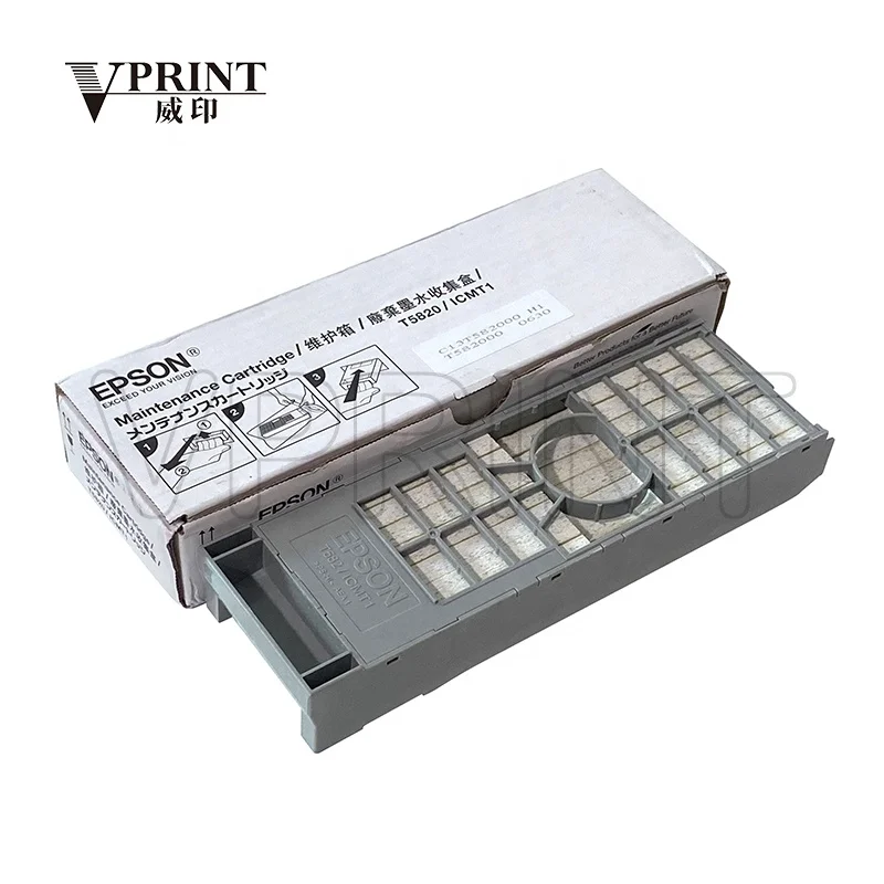 Cartouche de maintenance C13T582000 T582000 T5820 ICMT1 pour imprimante Epson Stylus Pro 3800 3880 SL-D800 SC-P800 d'origine et NEUVE