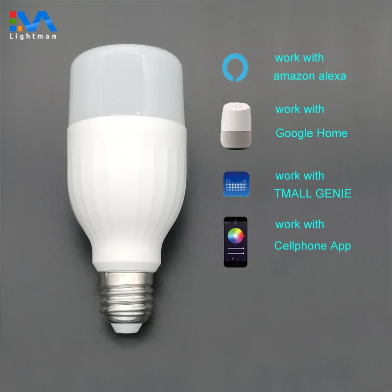 Smart Light Bulb Work With Alexa Echo Google Home Rgb Rgbcct Rgbww
