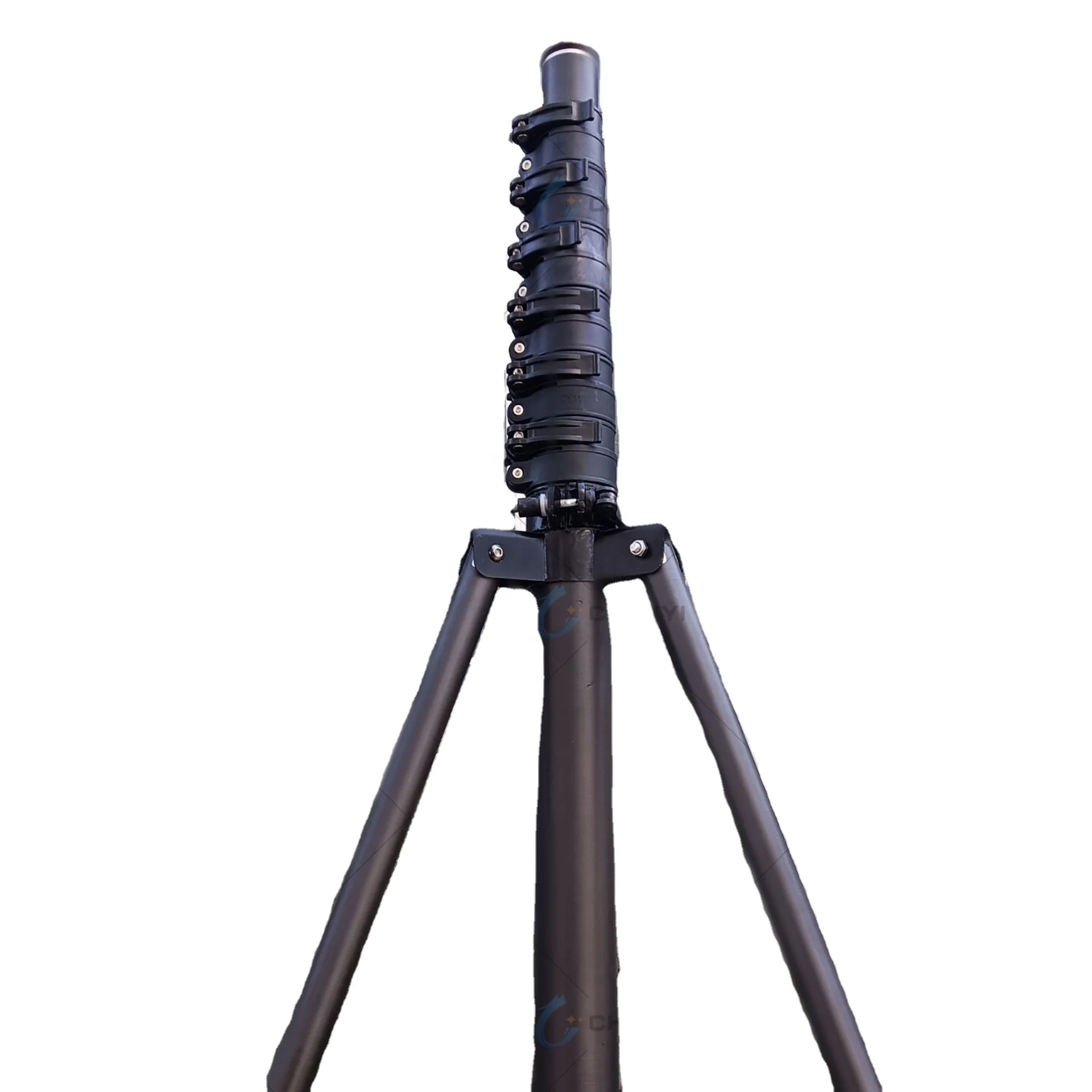 6m 8m 10m Pole Camera Tripod Stand Carbon Fiber Telescopic Tripod for  Monitoring Sport Light With 1/4 Mounting - Main Image