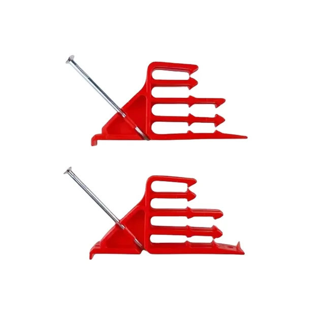 Best seller  ETL Listed Cable Stacker Cable Staples Plastic Insulated Red Stackers Fixing Nail Electrical Insulated