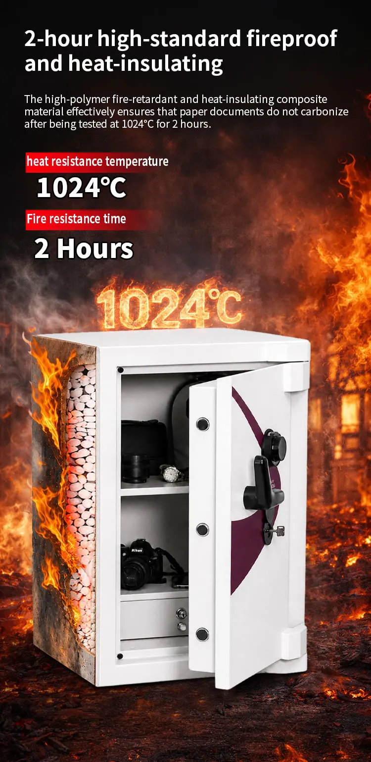 kc 750a ceqsafe anti drilling money luxury mechanical safe household cash box spring loaded relocking device safe small all steel safe-5