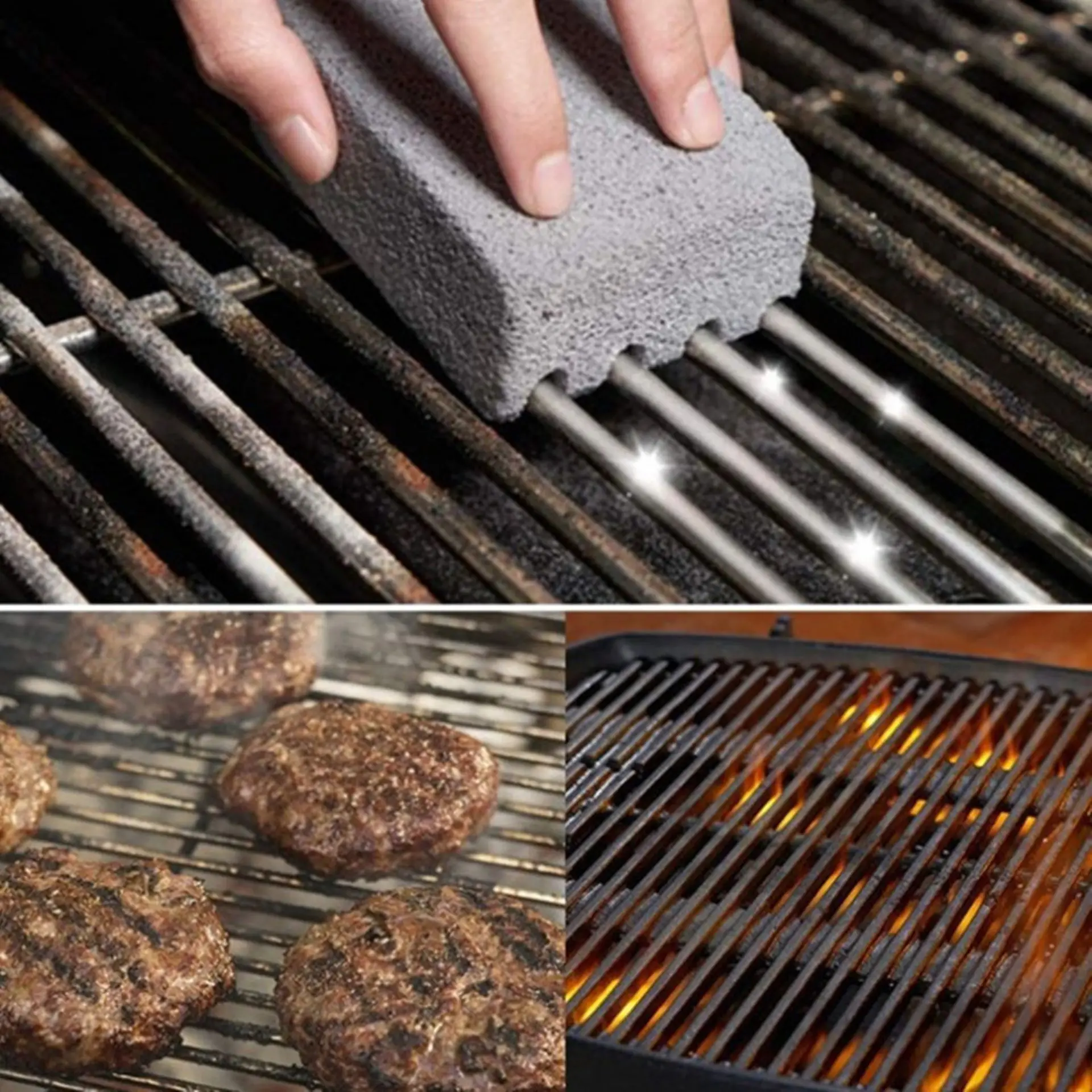 Brosse Nettoyage Barbecue Brosse Barbecue 18 pouces Three-tête Fil Brosse Four Barbecue