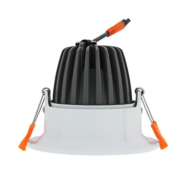 Custom CCT 2400K LED Downlight COB Dimmable Aluminum Housing Recessed LED Downlight for Hotel Project