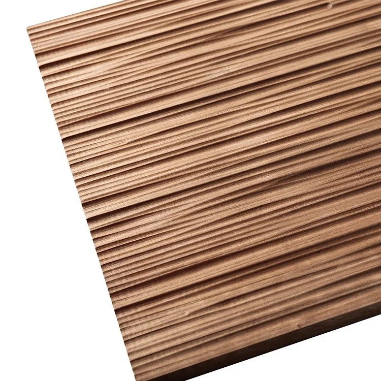 Self Adhesive Wooden Cladding Acrylic Room Decor Wall Panel for Outdoor Building Projects