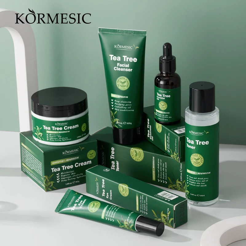 KORMESIC Wholesale Private Label 120ml Brighten Skin Tone Smoothing Moisturizing Hydrating Tea Tree Face Toner