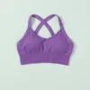 soutien-gorge croisé dans le dos violet
