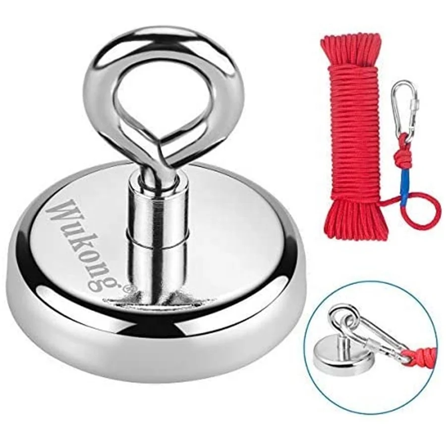 blotte Bevægelig Justerbar Super Strong Neodymium Eyelet Magnet With 20 M Rope Holding Force 150 Kg  Perfect For Magnetic Fishing Diameter 60 Mm - Buy 150kg Magnet,Eyelet Magnet,Neodymium  Magnet Product on Alibaba.com