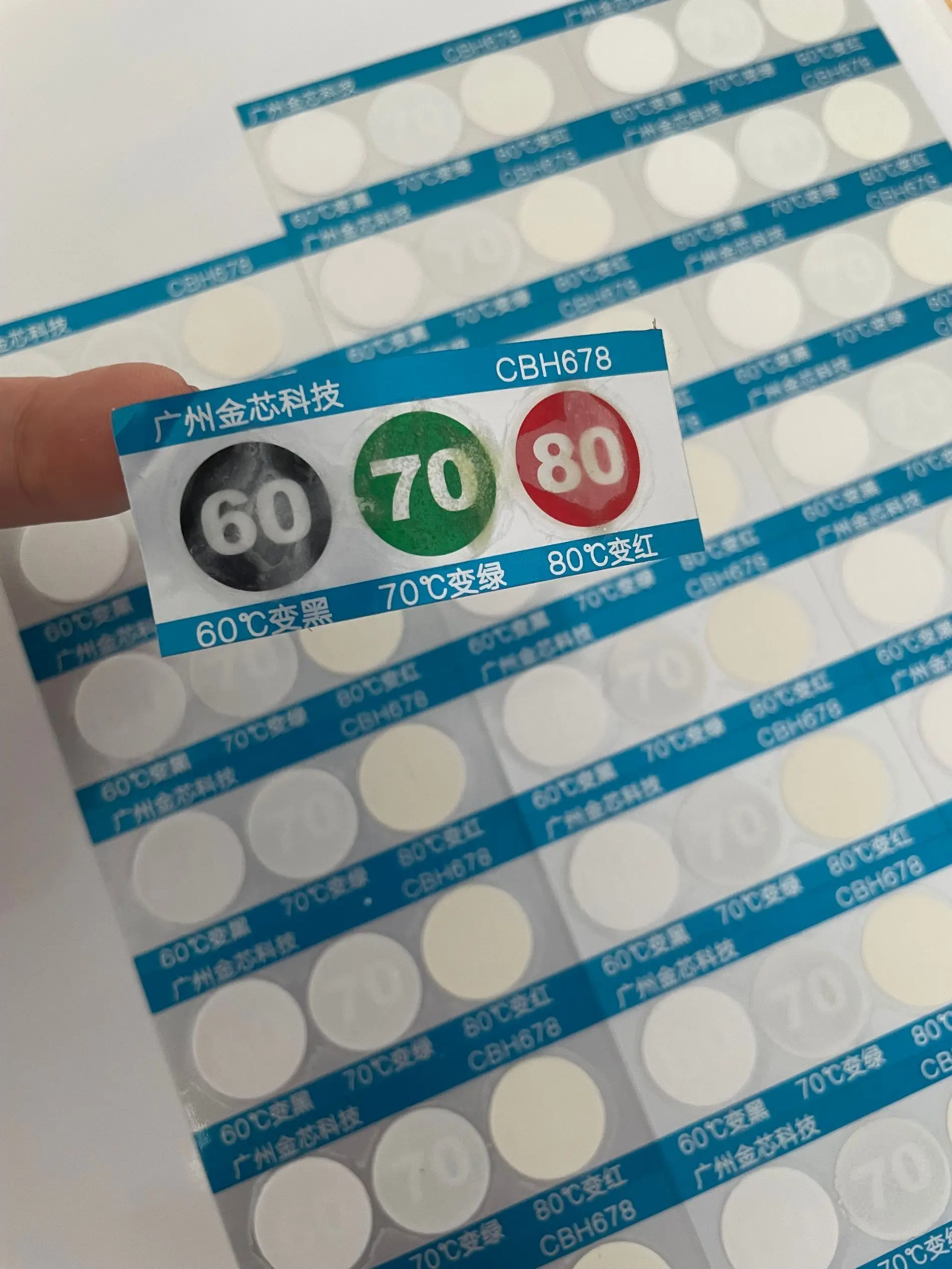 Temperature Monitoring Paste,Cbh678 Temperature Label 60 70 80degree