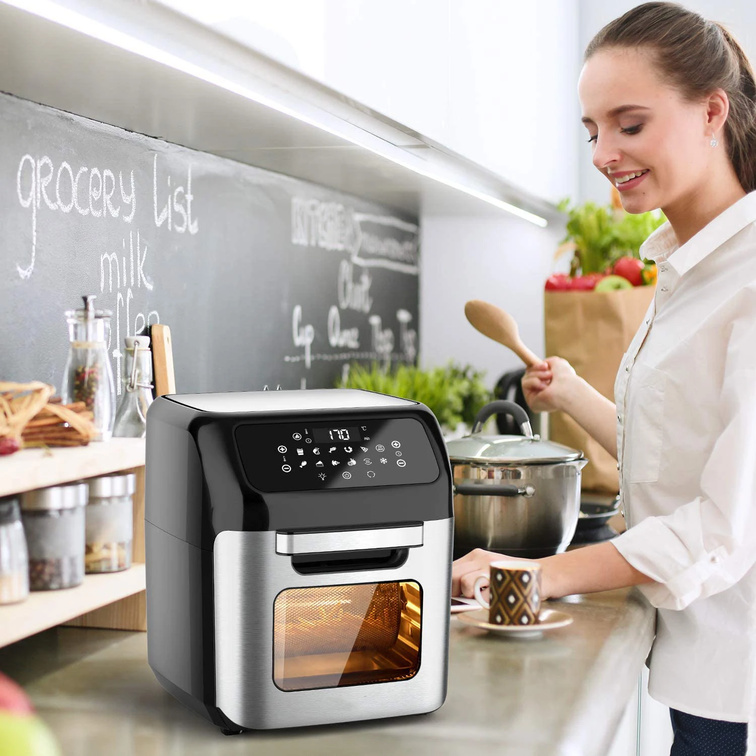 Oven Air fryer 12L digital 1800w