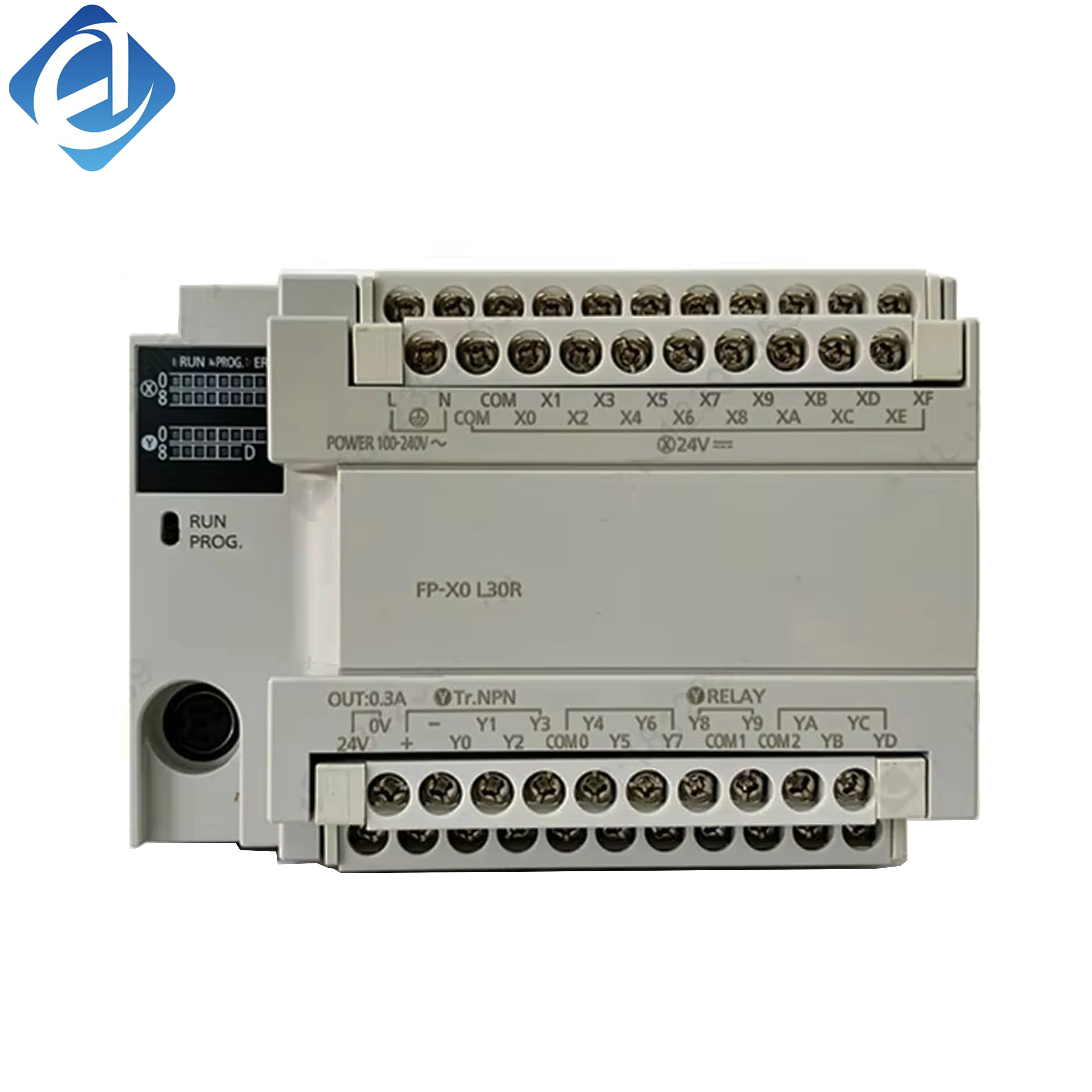 New Original FP-X0L30R FP-X0 series compact PLC. Relay output, stable logic control, strong anti-interference, easy programming and expansion, widely used in small mechanical equipment, conveyor lines