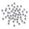 Fond blanc translucide avec étoiles noires (env.4*7mm)