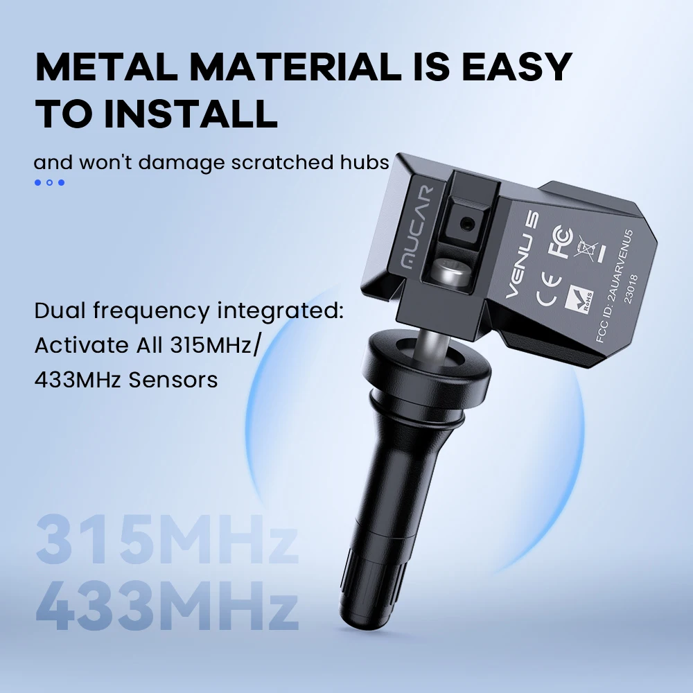 Mucar Venu 5 Tpms Sensor Set Reifendruckkontrollsystem Gerät_voghion.com