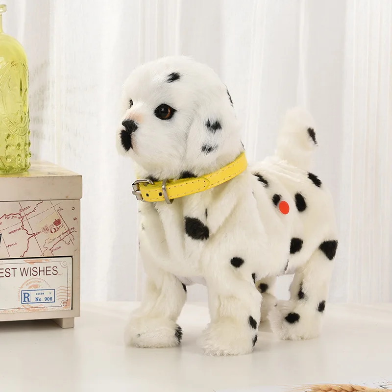 Jouet chiot en peluche qui marche avec son de barking, queue qui remue et musique, chien en peluche électrique interactif activé par capteur pour enfants, animal de compagnie Jouet chiot en peluche qui marche avec son de barking, queue qui remue et musique, chien en peluche électrique interactif activé par capteur pour enfants, animal de compagnie