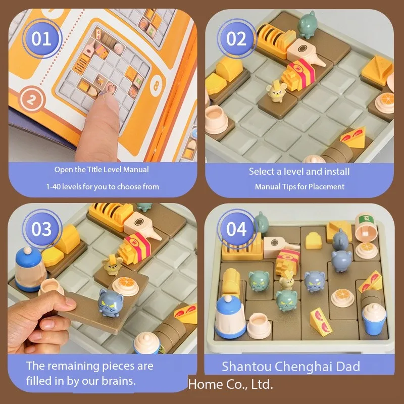 Children Smart Hide Seek Puzzle Toy Plastic Board Game for Logical Thinking Training Birthday Gift for Kids Clearance Sale