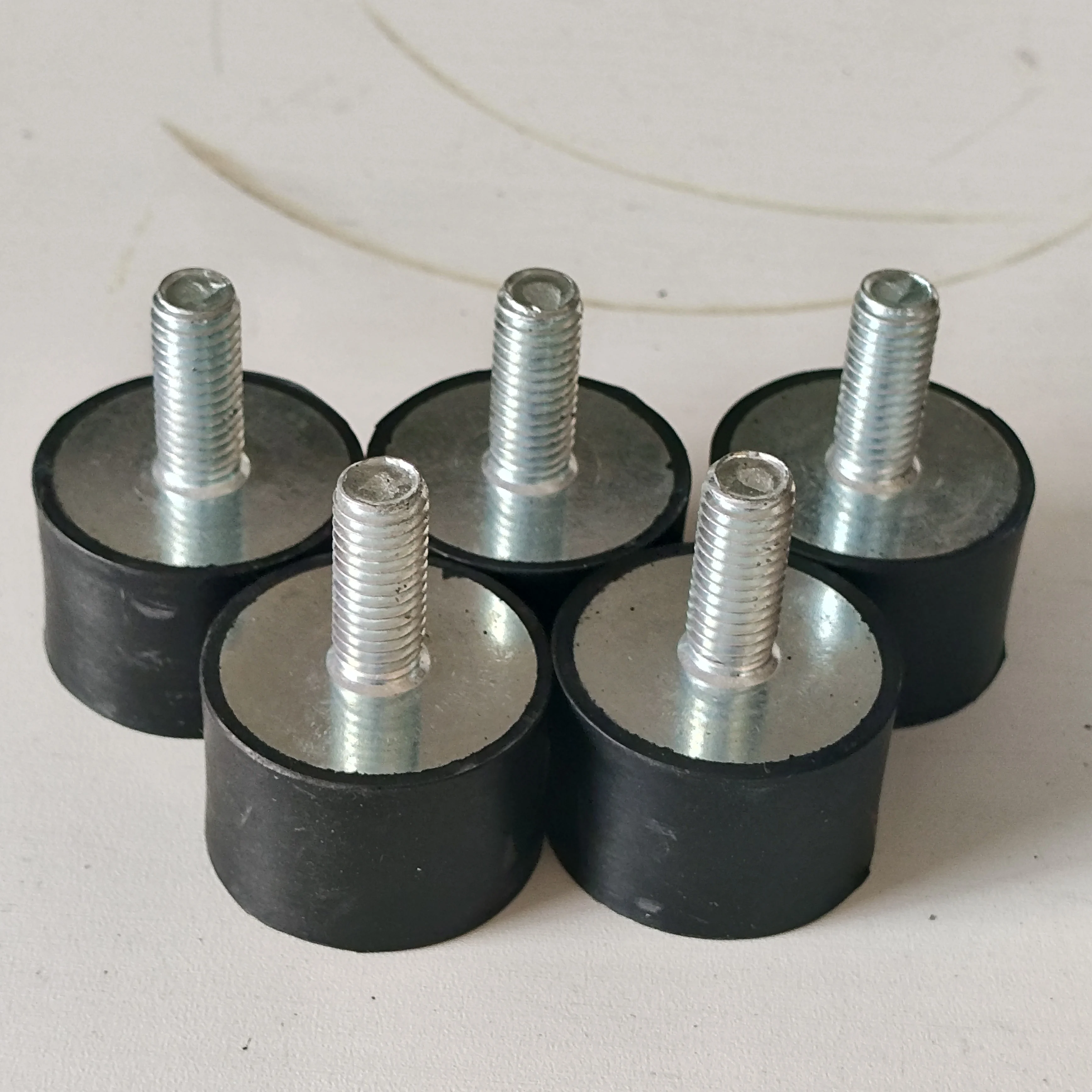 Cylindrical Stud Vibration Isolation Mounts Male Female Rubber Shock Absorber Bumper Isolator Damper